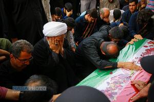 تشییع و تدفین پیکر شهید سلگی در مسجد مقدس جمکران