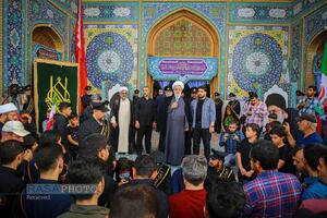 تشییع و تدفین پیکر شهید سلگی در مسجد مقدس جمکران