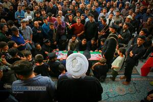 تشییع و تدفین پیکر شهید سلگی در مسجد مقدس جمکران