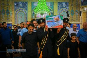 تشییع و تدفین پیکر شهید سلگی در مسجد مقدس جمکران