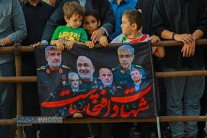 تشییع و تدفین پیکر شهید سلگی در مسجد مقدس جمکران
