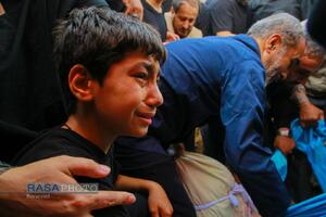 تشییع و تدفین پیکر شهید سلگی در مسجد مقدس جمکران