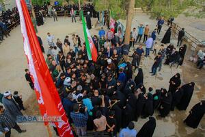 تشییع و تدفین پیکر شهید سلگی در مسجد مقدس جمکران