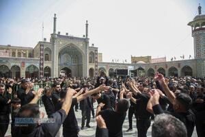 عزاداری روز اربعین حسینی (ع) در حرم حضرت معصومه (سلام‌الله‌علیها)