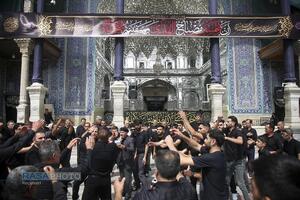 عزاداری روز اربعین حسینی (ع) در حرم حضرت معصومه (سلام‌الله‌علیها)