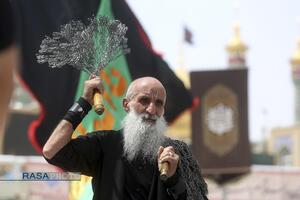 عزاداری روز اربعین حسینی (ع) در حرم حضرت معصومه (سلام‌الله‌علیها)