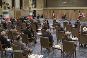 دیدار رئیس‌ جمهور و اعضای هیئت دولت با رهبر معظم انقلاب
