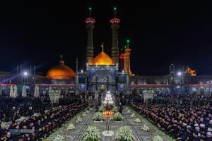 آیین شمعدان‌ در شام رحلت بانوی کرامت (س)