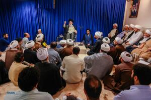 نشست طلاب و فضلای استان همدانی با حضور رئیس جامعه مدرسین