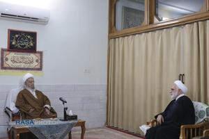 دیدار رئیس قوه قضائیه با مراجع تقلید