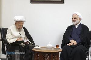 دیدار رئیس قوه قضائیه با مراجع تقلید