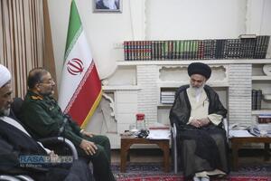 دیدار رئیس سازمان بسیج مستضعفین با مراجع تقلید و علما در قم