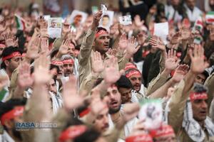 مراسم روز بسیج در حسینیه امام خمینی (ره)