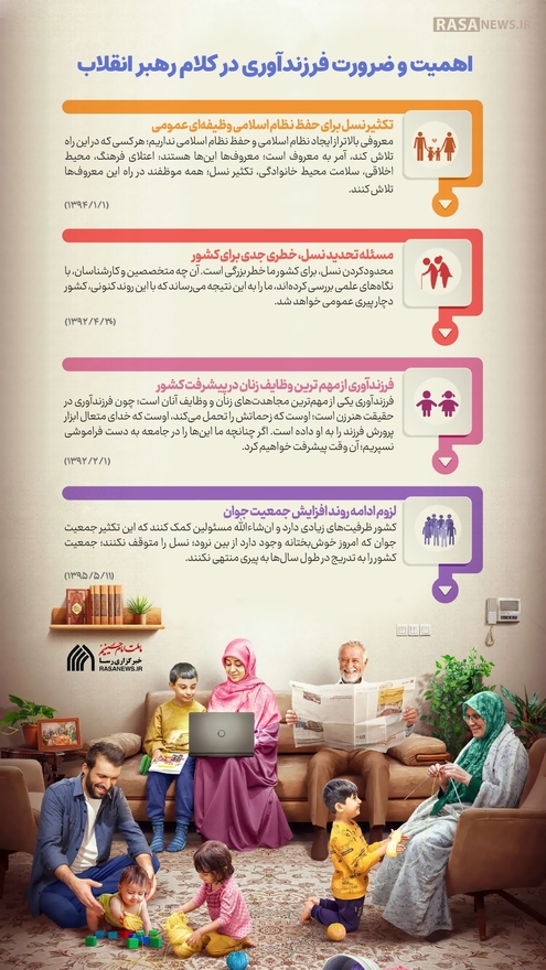 اطلاع نگاشت | اهمیت و ضرورت فرزندآوری در کلام رهبر انقلاب