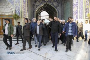 مراسم تشییع و خاکسپاری ابوالشهید حاج‌آقا عبدالله طائب