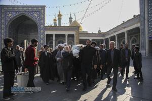 مراسم تشییع و خاکسپاری ابوالشهید حاج‌آقا عبدالله طائب