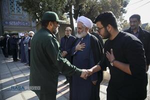 مراسم تشییع و خاکسپاری ابوالشهید حاج‌آقا عبدالله طائب