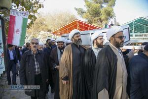 مراسم تشییع و خاکسپاری ابوالشهید حاج‌آقا عبدالله طائب