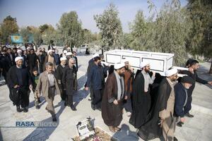 مراسم تشییع و خاکسپاری ابوالشهید حاج‌آقا عبدالله طائب