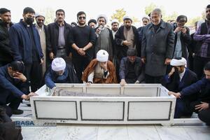 مراسم تشییع و خاکسپاری ابوالشهید حاج‌آقا عبدالله طائب