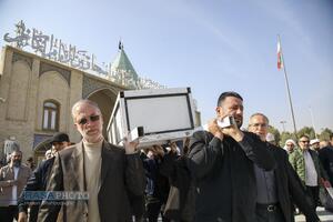 مراسم تشییع و خاکسپاری ابوالشهید حاج‌آقا عبدالله طائب