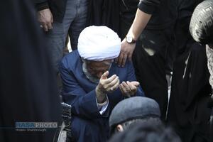 مراسم تشییع و خاکسپاری ابوالشهید حاج‌آقا عبدالله طائب