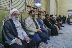 مراسم ختم ابوالزوجه آیت الله کعبی در قم