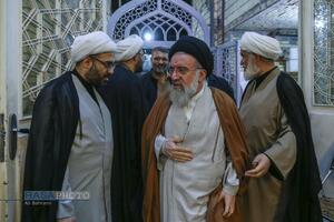 مراسم ختم ابوالزوجه آیت الله کعبی در قم