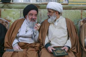 مراسم ختم ابوالزوجه آیت الله کعبی در قم