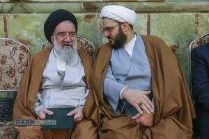 مراسم ختم ابوالزوجه آیت الله کعبی در قم