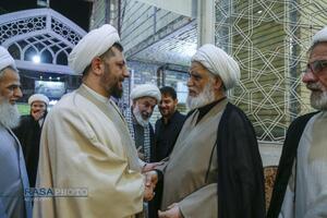 مراسم ختم ابوالزوجه آیت الله کعبی در قم