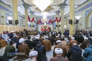 مراسم ختم ابوالزوجه آیت الله کعبی در قم