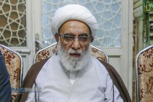 مراسم ختم ابوالزوجه آیت الله کعبی در قم