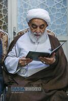 مراسم ختم ابوالزوجه آیت الله کعبی در قم