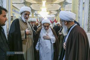 مراسم ختم ابوالزوجه آیت الله کعبی در قم