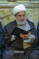 مراسم ختم ابوالزوجه آیت الله کعبی در قم