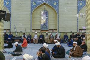 مراسم ختم ابوالزوجه آیت الله کعبی در قم