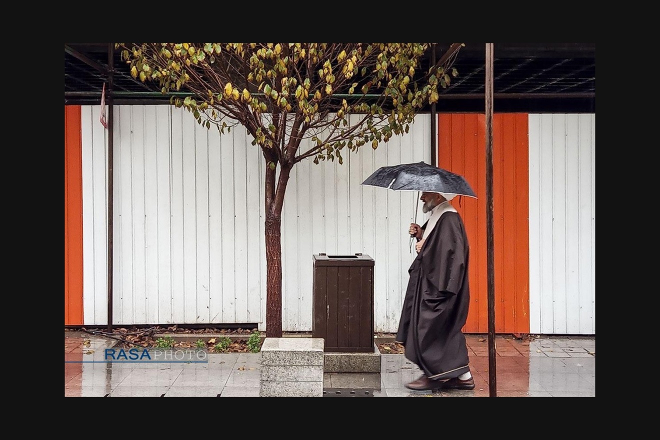 حال و هوای بارانی طلاب