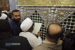 تشرف شیخ زکزاکی به زیارت حرم حضرت فاطمه معصومه (س)