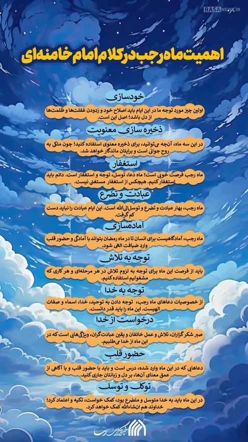 اطلاع نگاشت | اهمیت ماه رجب در کلام امام خامنه‌ای