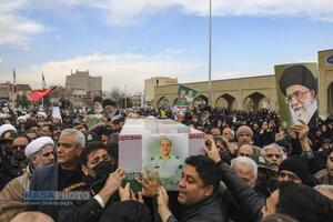 تشییع پیکر دو شهید مدافع امنیت فراجا در قم