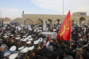 تشییع پیکر دو شهید مدافع امنیت فراجا در قم