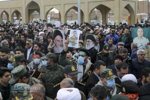 تشییع پیکر دو شهید مدافع امنیت فراجا در قم