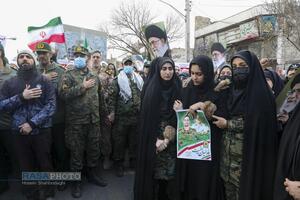 تشییع پیکر دو شهید مدافع امنیت فراجا در قم