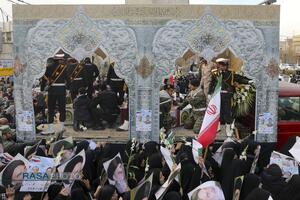 تشییع پیکر دو شهید مدافع امنیت فراجا در قم