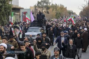 تشییع پیکر دو شهید مدافع امنیت فراجا در قم