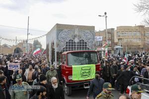 تشییع پیکر دو شهید مدافع امنیت فراجا در قم