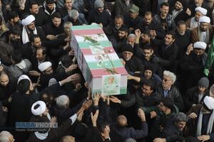 تشییع پیکر دو شهید مدافع امنیت فراجا در قم