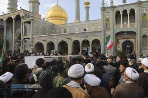 تشییع پیکر دو شهید مدافع امنیت فراجا در قم