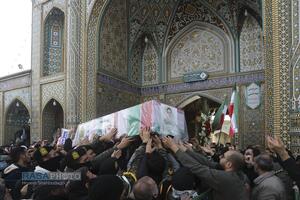 تشییع پیکر دو شهید مدافع امنیت فراجا در قم